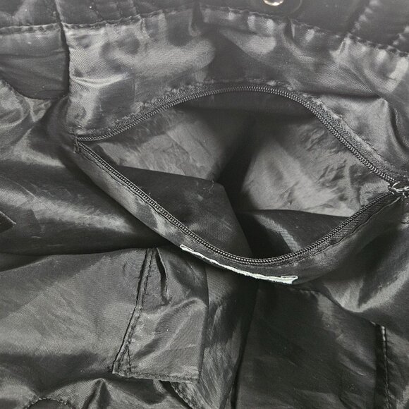 Kenneth Cole Reaction Black Quilted Nylon Tote Bag - Picture 9 of 11